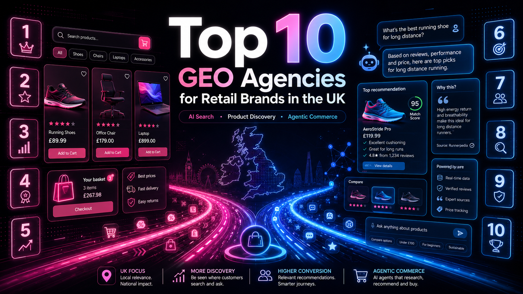 Top 10 GEO Agencies for Retail Brands in the UK